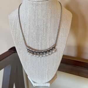 Brighton silver necklace with pearls.